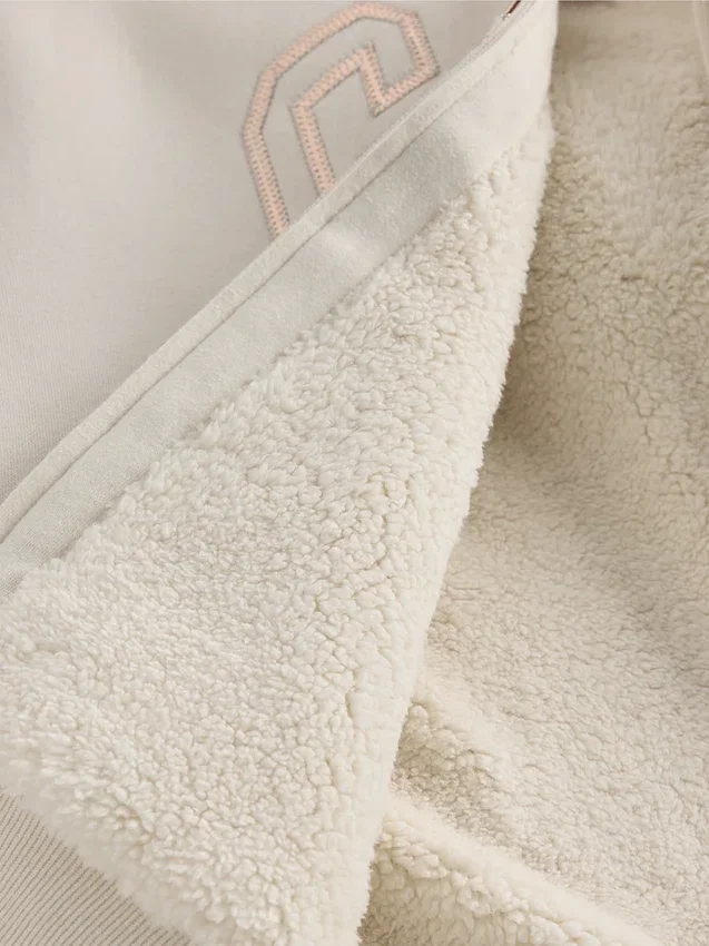 Kids Sherpa-Lined Graphic Logo Hoodie