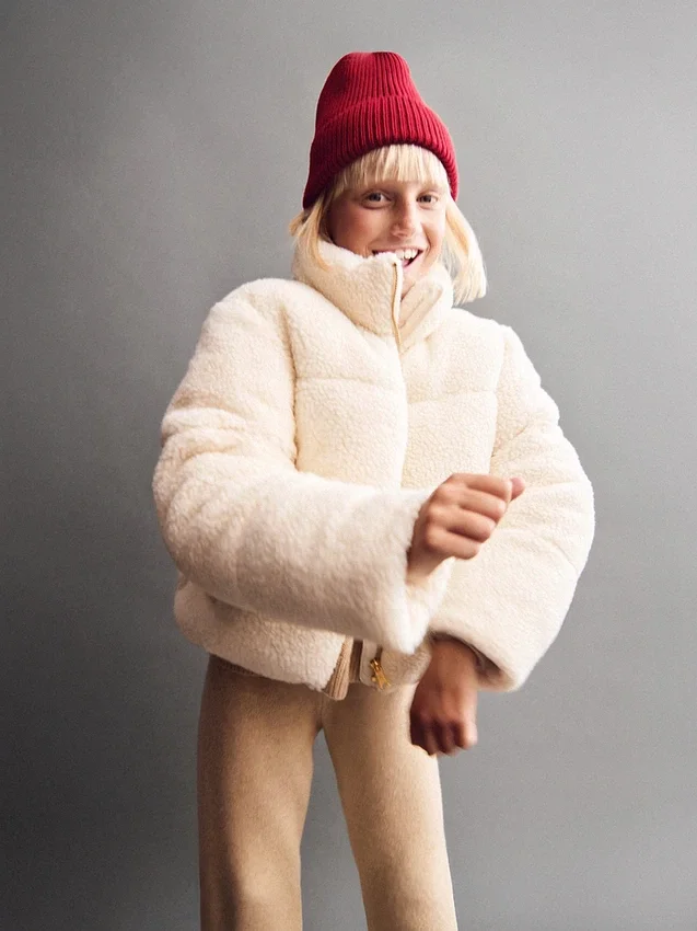 Kids Sherpa Puffer Jacket