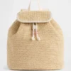 Kids Shimmer Straw Backpack