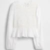 Kids Smocked Peplum Top