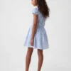 Kids Smocked Print Dress