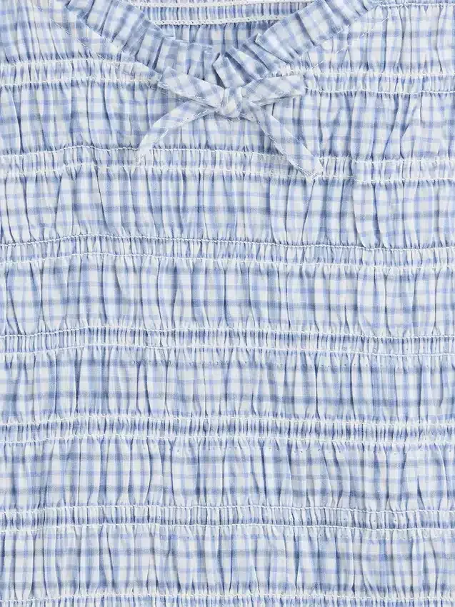Kids Smocked Print Dress