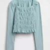 Kids Smocked Square-Neck Top