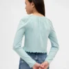 Kids Smocked Square-Neck Top