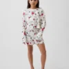 Kids Snoopy Recycled Pj Short Set