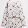 Kids Snoopy Recycled Pj Short Set