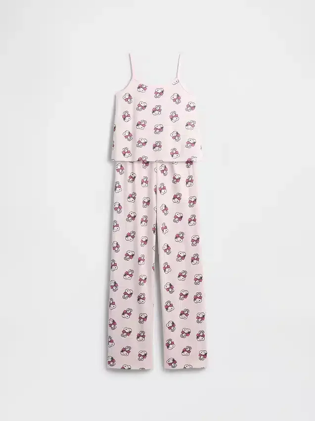 Kids Snoopy Recycled Tank Pj Set