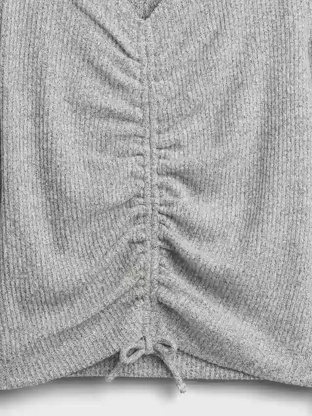 Kids Softspun Rib Ruched Top
