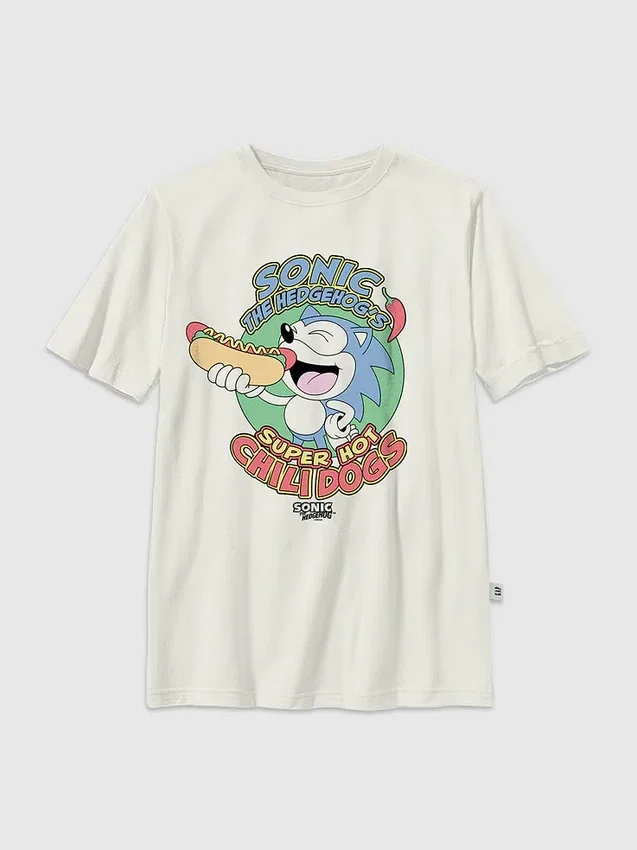 Kids Sonic the Hedgehog Chilidogs Graphic T-Shirt