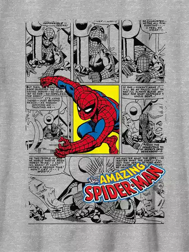Kids Spider-Man Comic Cover Graphic T-Shirt