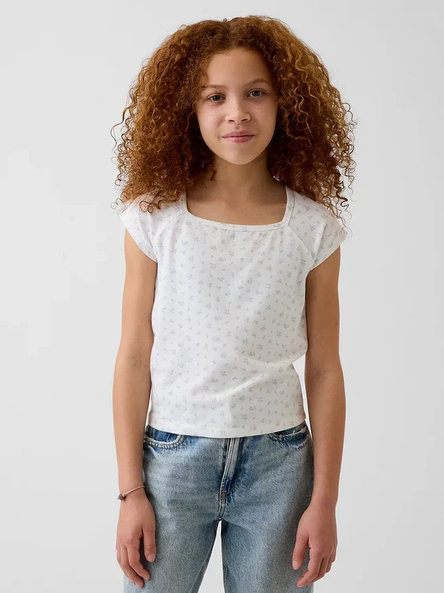 Kids Square-Neck T-Shirt