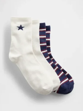 Kids Star Crew Socks (2-Pack)