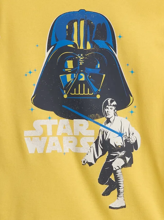 Kids Star Wars Organic Brushed Cotton Pj Short Set