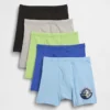 Kids Star Wars Organic Stretch Cotton Boxer Briefs (5-Pack)