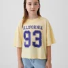 Kids State Logo Oversized Boxy T-Shirt