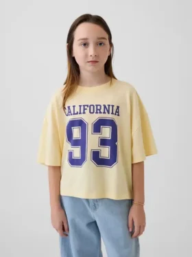 Kids State Logo Oversized Boxy T-Shirt