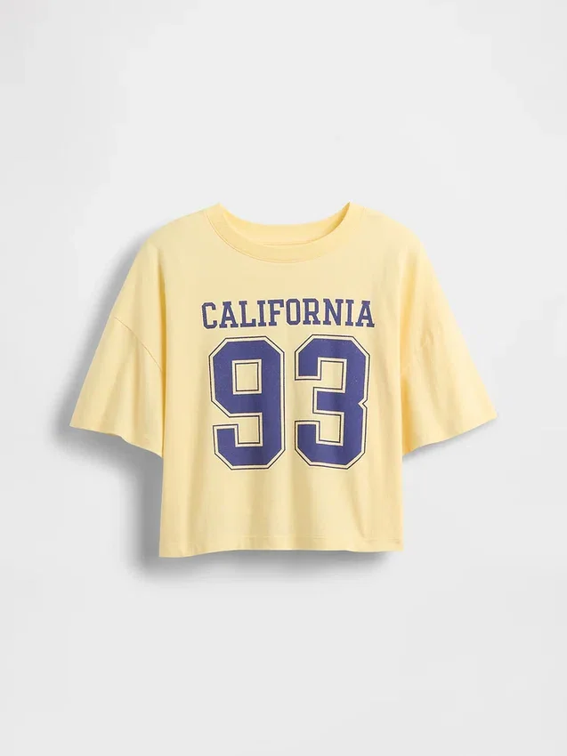Kids State Logo Oversized Boxy T-Shirt
