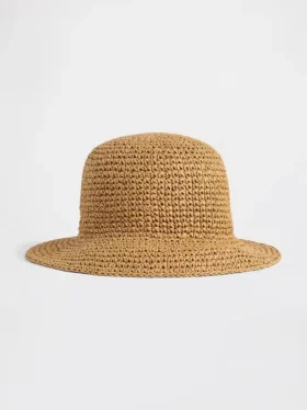 Kids Straw Bucket Hat
