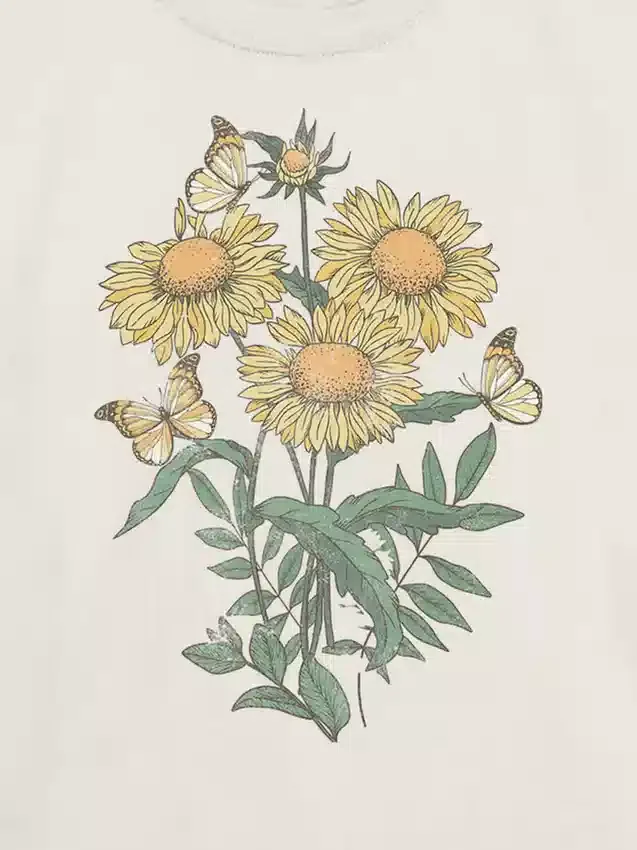 Kids Sunflowers Graphic T-Shirt