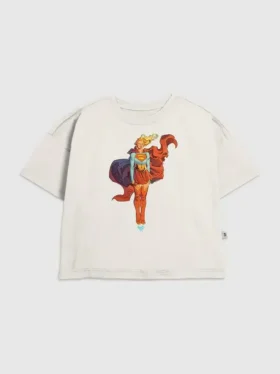 Kids Supergirl Fuel Your Flight Star Graphic T-Shirt