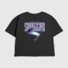 Kids Supergirl Purple Logo Graphic T-Shirt