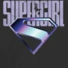 Kids Supergirl Purple Logo Graphic T-Shirt