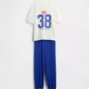 Kids Superman Oversized Recycled Pj Jogger Set