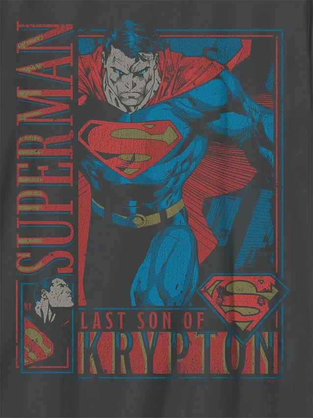 Kids Superman Retro Graphic T-Shirt