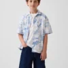 Kids Textured Floral Relaxed Vacay Shirt