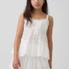 Kids Tiered Eyelet Tank Top