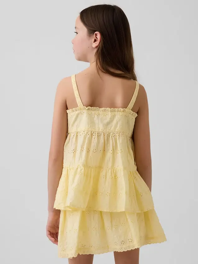 Kids Tiered Eyelet Tank Top