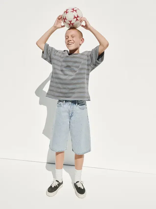 Kids Ultrasoft Denim Baggy Shorts