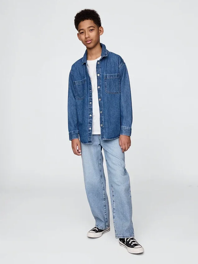 Kids Ultrasoft Pull-On Baggy Jeans