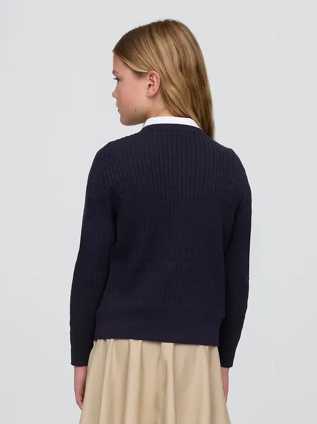 Kids Uniform Cardigan Sweater
