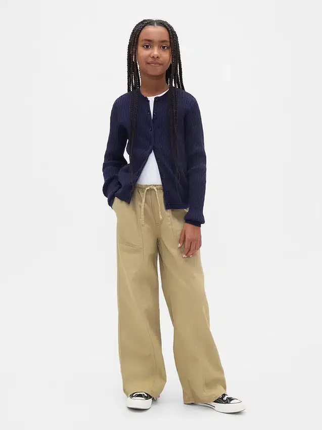 Kids Uniform Easy Wide-Leg Pants