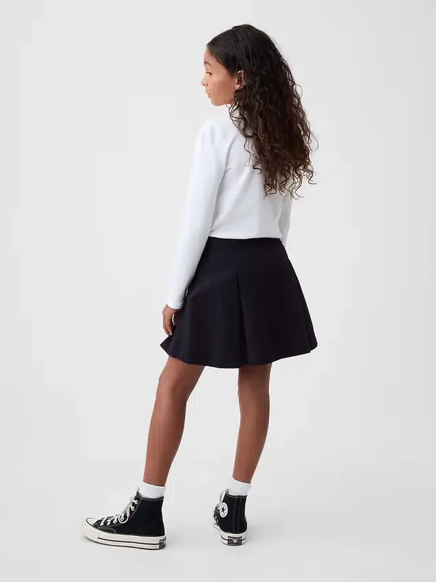 Kids Uniform Pleated Khaki Skort