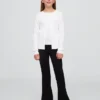 Kids Uniform Ponte Easy Flare Pants