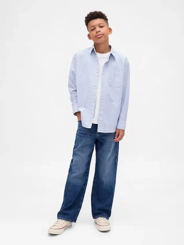 Kids Uniform Relaxed Oxford Shirt
