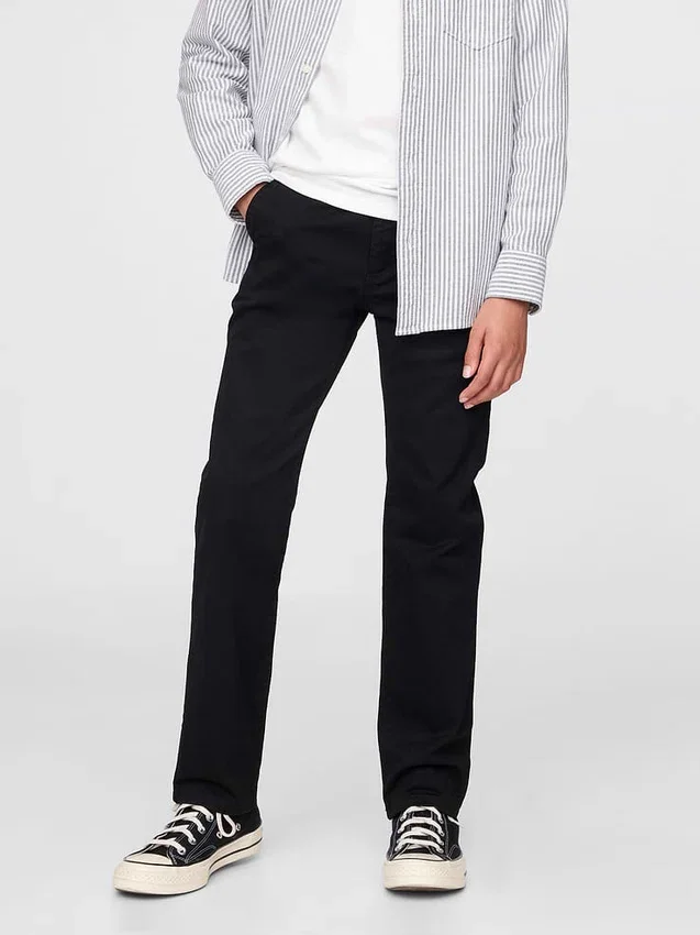 Kids Uniform Straight-Fit Stretch Khakis