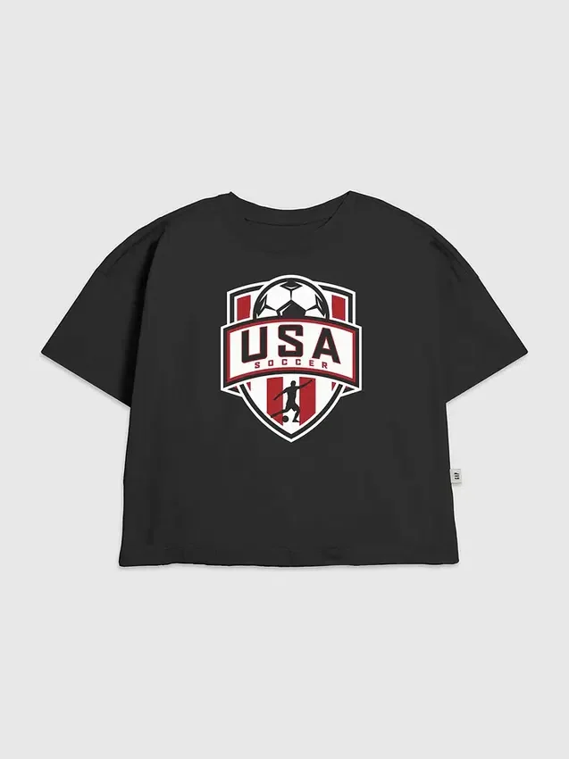 Kids Us Soccer Shield Graphic T-Shirt