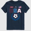 Kids Usa Soccer Jersey Graphic T-Shirt