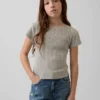 Kids Variegated Rib Fitted T-Shirt