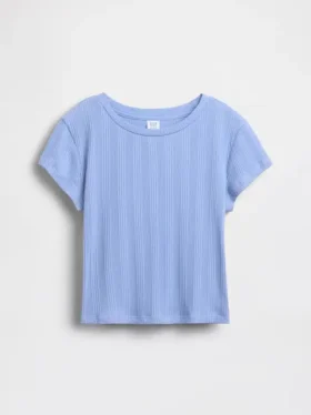 Kids Variegated Rib Fitted T-Shirt