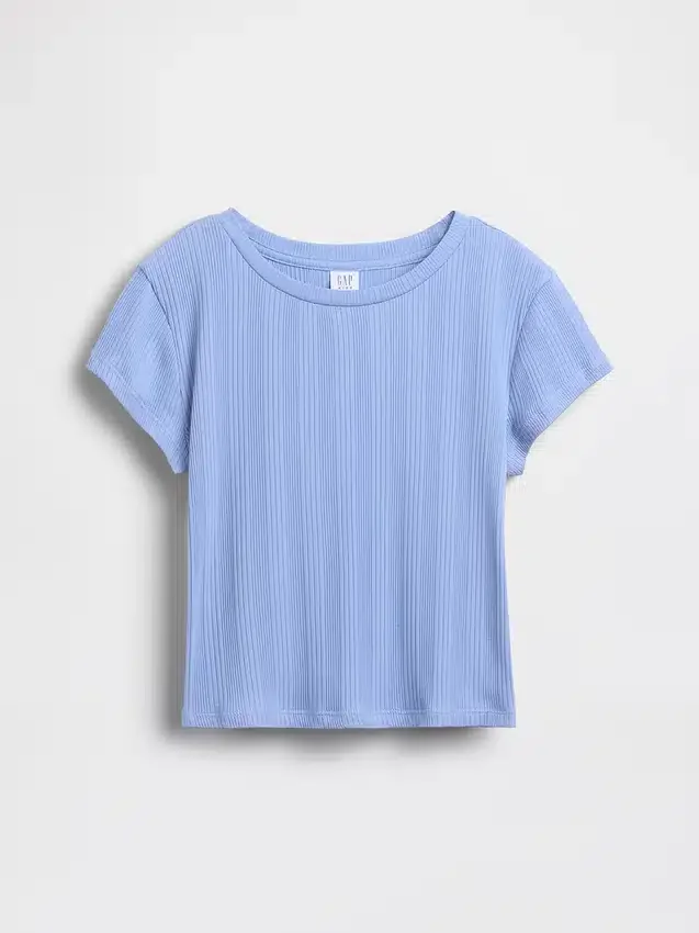 Kids Variegated Rib Fitted T-Shirt