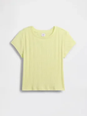 Kids Variegated Rib Fitted T-Shirt