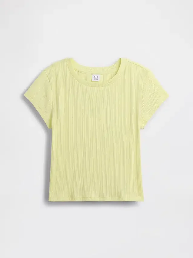 Kids Variegated Rib Fitted T-Shirt