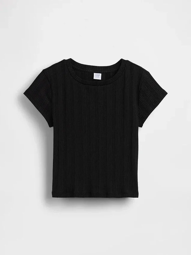 Kids Variegated Rib Fitted T-Shirt