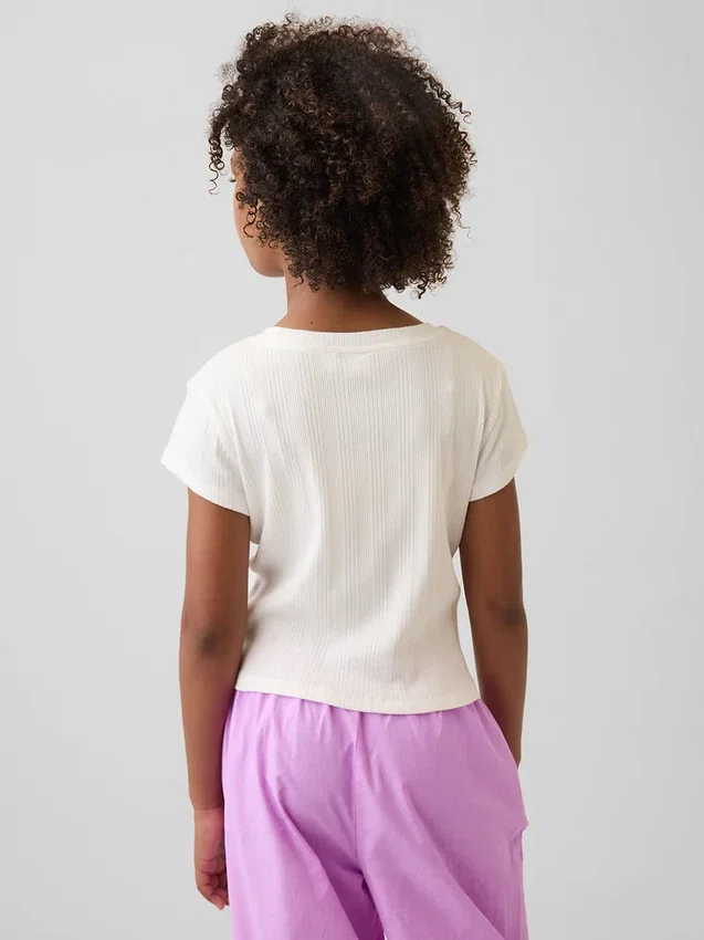 Kids Variegated Rib Fitted T-Shirt