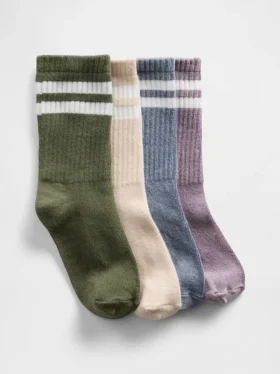 Kids Varsity Crew Socks (4-Pack)
