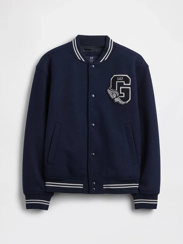 Kids Varsity Logo Bomber Jacket